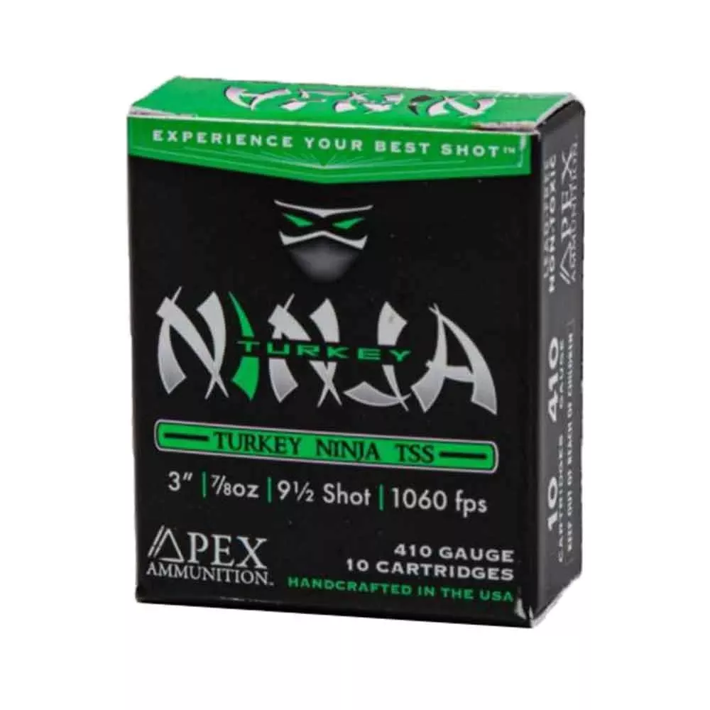 .410 Bore 3″ 7/8oz 1060FPS Turkey Ninja Series Shotgun Shells, Box of 10
