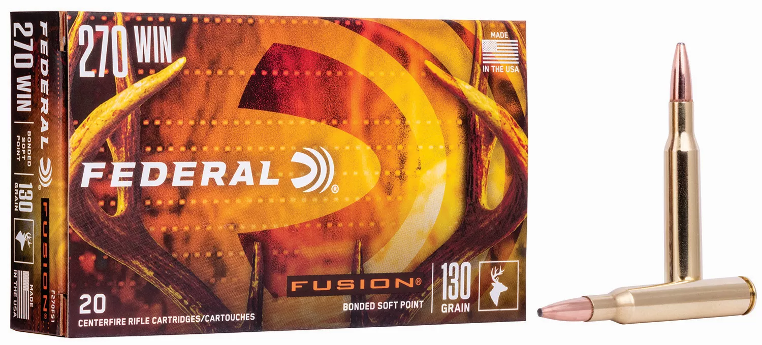 Federal F270FS1 Fusion270Win 130gr Bonded Soft Point 20 Per Box